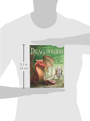 Gamewright | Dragonwood Game | Board Game | Ages 8+ | 2-4 Players | 2 Minutes Playing Time, Orange,silver,white