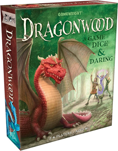 Gamewright | Dragonwood Game | Board Game | Ages 8+ | 2-4 Players | 2 Minutes Playing Time, Orange,silver,white