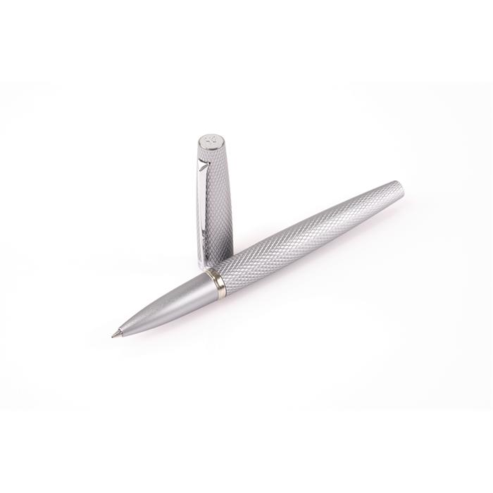 Diplomat Rollerball Viper silver guilloche