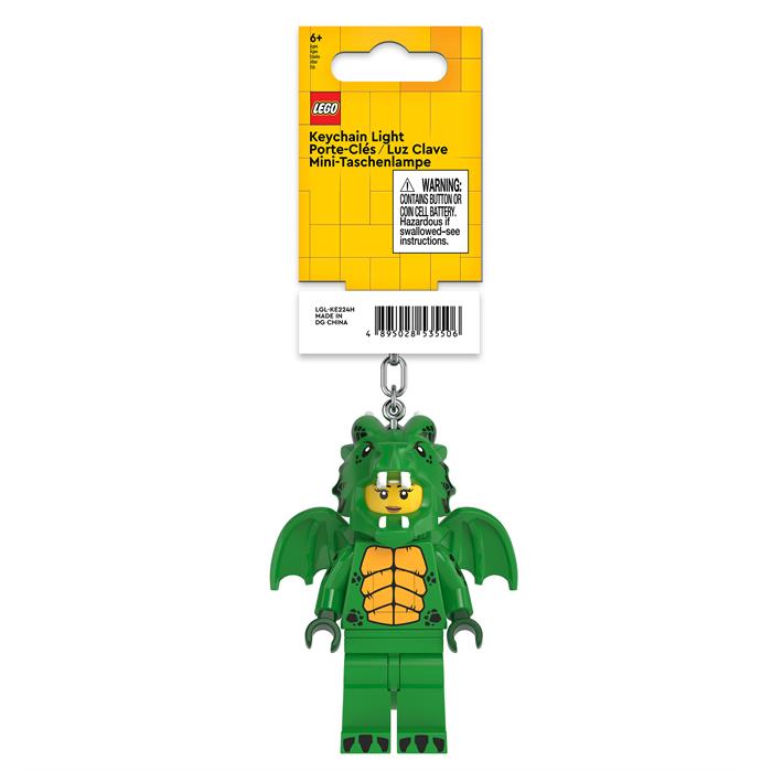 LEGO Minifigures Keychain Light - Green Dragon Costume Girl