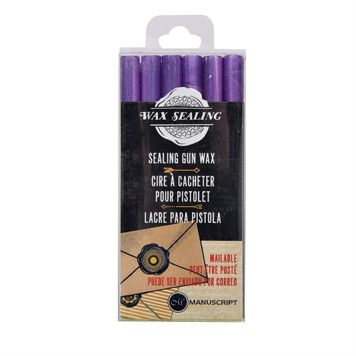 Manuscript Sealing Gun Wax Sticks - pack of 6 - Lilac