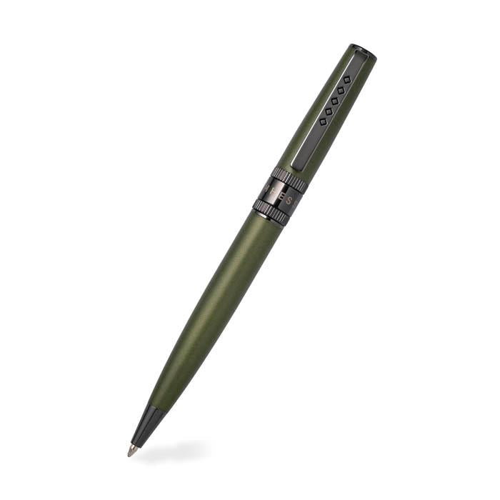 Tom Hessin Rebel Collection Garrison Green Ballpoint Pen With Gunmetal Trim