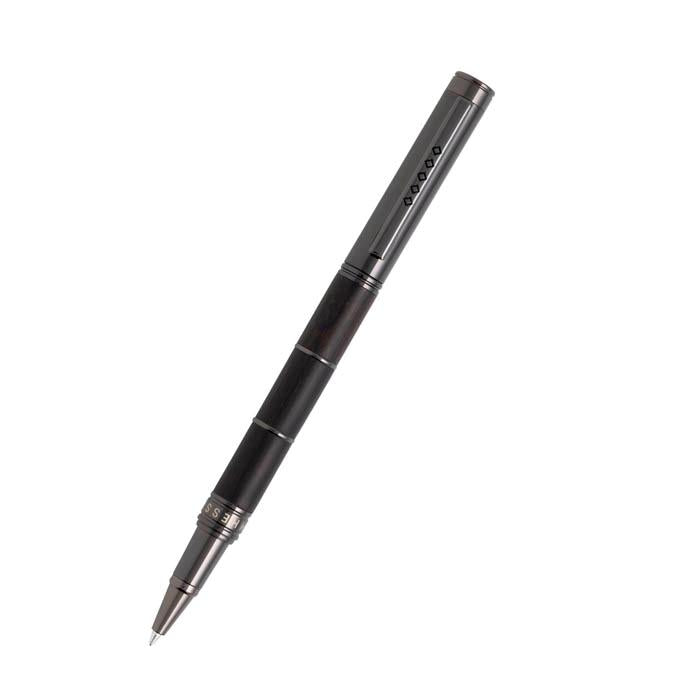 Tom Hessin Revolution Collection Charcoal Rollerball Pen with Wooden Barrel & Gunmetal Trim