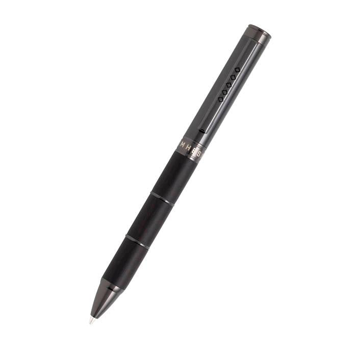 Tom Hessin Revolution Collection Charcoal Ballpoint Pen with Wooden Barrel & Gunmetal Trim