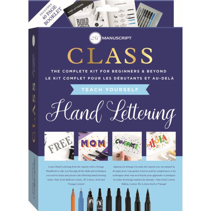 Manuscript Class Lettering Set (Hanging Box Version)