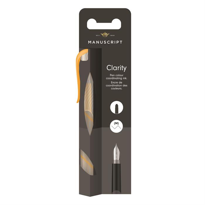 Manuscript Clarity Fountain Pen - Orange