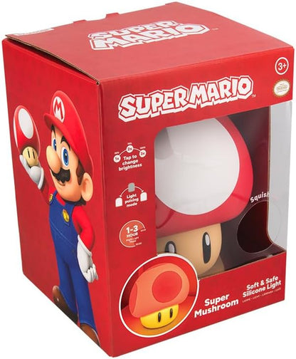Nintendo: Paladone - Super Mario Mushroom Squishyglo Light Rechargeable (Lampada