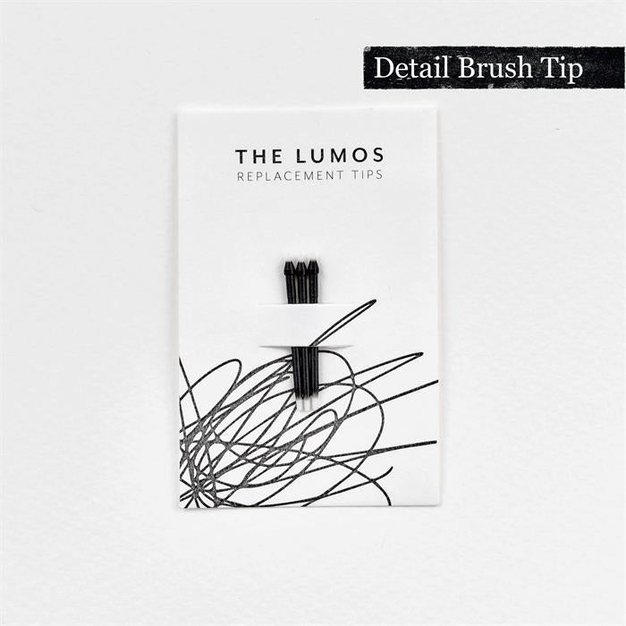 Tom's Studio Lumos replacement tips - 3 x Brush Fibre Tip