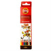 Koh I Noor set of MONDELUZ aquarelle coloured pencils 3715 - pack of 6 pencils - Fruit Design