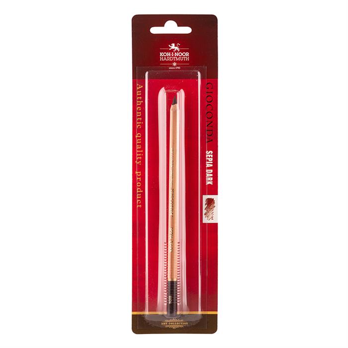 Koh I Noor GIOCONDA Sepia Pencil dark brown 8804 - blistercard of 1 pencil