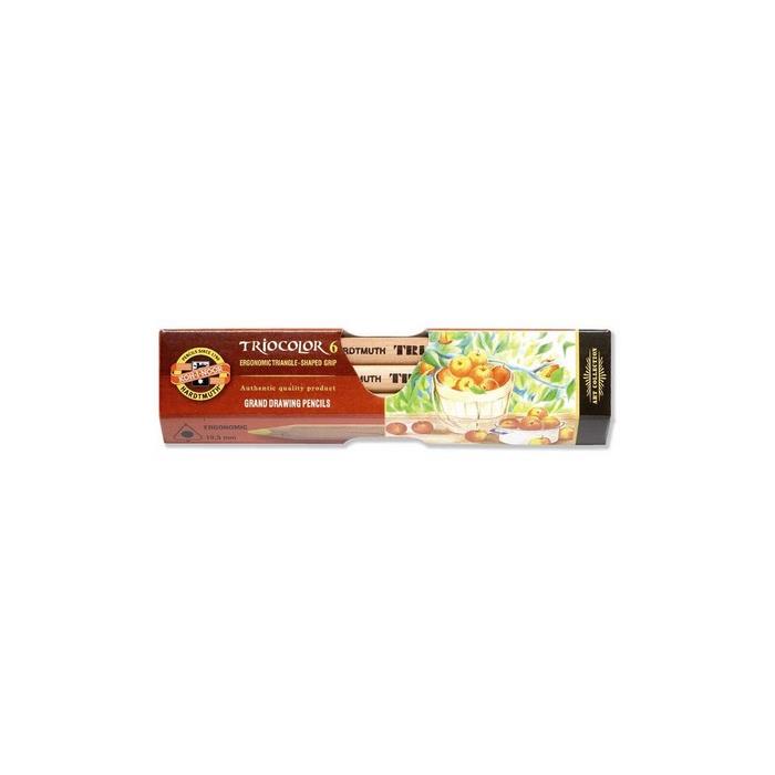 Koh I Noor set of 6 jumbo triangular coloured pencils 3151 - Kitchen Design