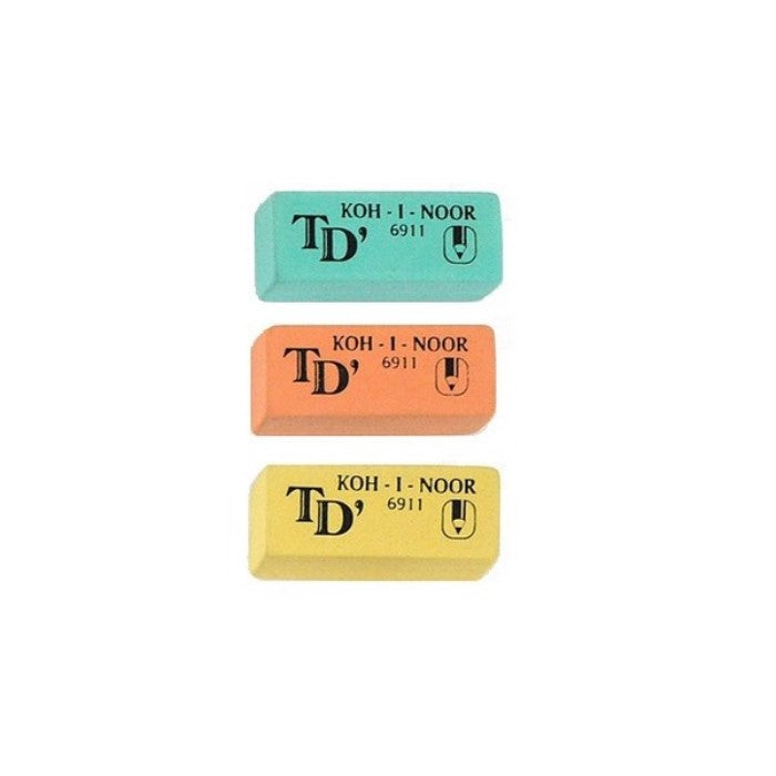 Koh I Noor TD soft eraser 6911 20 - 49x21x16mm - display box of 20 erasers