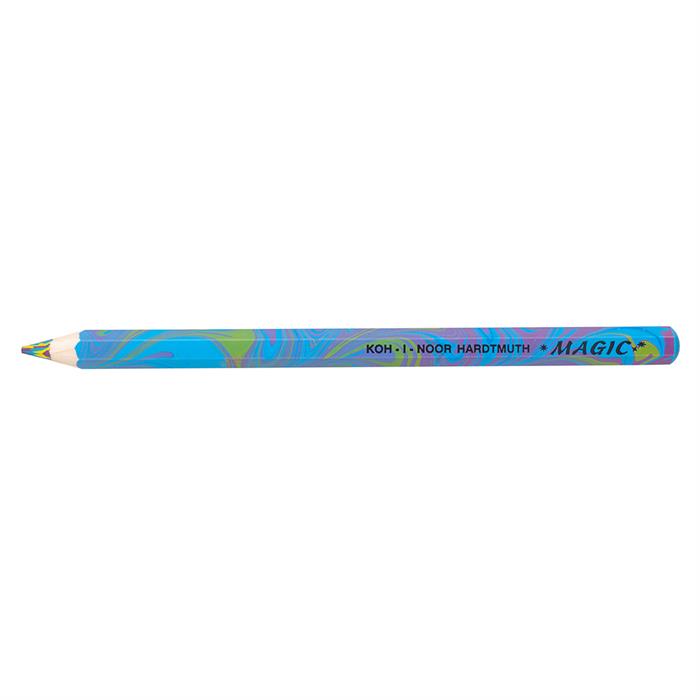 Koh I Noor jumbo special coloured MAGIC pencil 3405 - pack of 6 pencils - Tropical Design