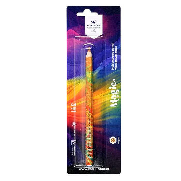 Koh I Noor jumbo special coloured MAGIC pencil 3405 - blistercard of 1 pencil - Original Design