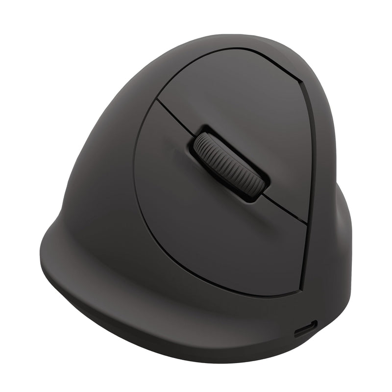 Fellowes Breyta mouse verticale ergonomico, taglia M, per destri. Bluetooth o cavo. Per laptop, PC e Mac. Materiali riciclati, batteria ricaricabile, 3 pulsanti, 800/1200/1600 DPI