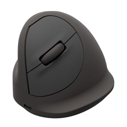 Fellowes Ratón Vertical Ergonómico Breyta Plus Grande para Zurdos – Bluetooth inalámbrico, dongle inalámbrico o Cable, Contenido Reciclado, protección antimicrobiana Microban, batería Recargable