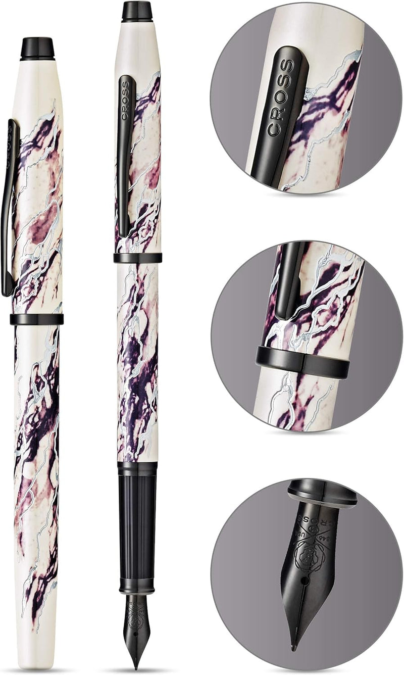 Cross Wanderlust Everest - Fountain Pen with Medium Nib incl. Premium Gift Box - Refillable Cartridge Pen