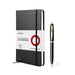 Sheaffer Gift Set 100 | G9322 Glossy Black with Gold Tone Trim Ballpoint Pen with Medium Notebook | Premium Gift Set