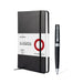 Sheaffer Gift Set 300 | G9312 Glossy Black with Chrome Trim Ballpoint Pen with Medium Notebook | Premium Gift Set
