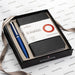 Sheaffer Gift Set VFM 9401 Neon Blue Ballpoint Pen with Small Notebook and Chrome Trims