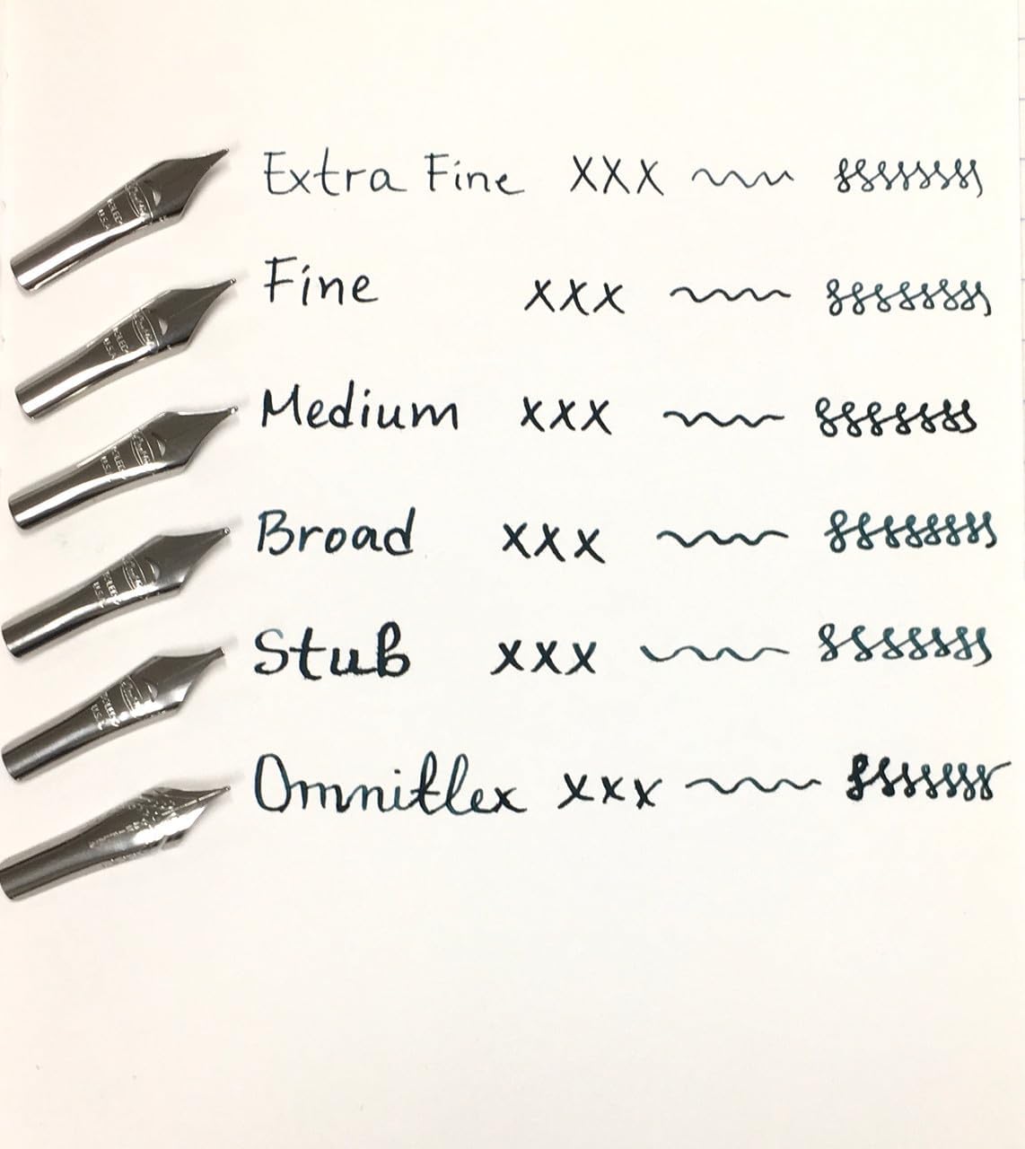 Conklin #6 JoWo Stainless Steel Nib (Black) - Extra Fine Nib