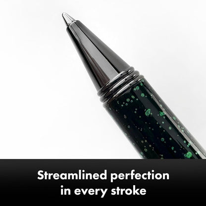 Monteverde USA Invincia Vega Ballpoint Pen - Starlight Green, Multicolor Plated Finish, Eye-Catching Writing Instrument