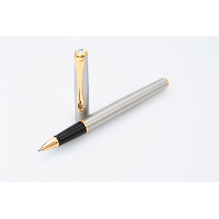 Diplomat Rollerball Traveller stainless steel gold