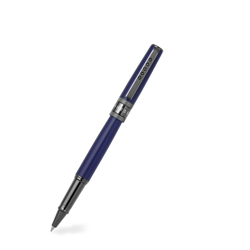 Tom Hessin Rebel Collection Oxford Blue Rollerball Pen With Gunmetal Trim