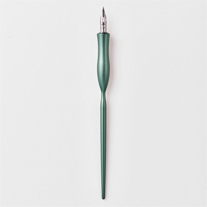 Tom's Studio Flourish Calligraphy Pen - Straight - Sage