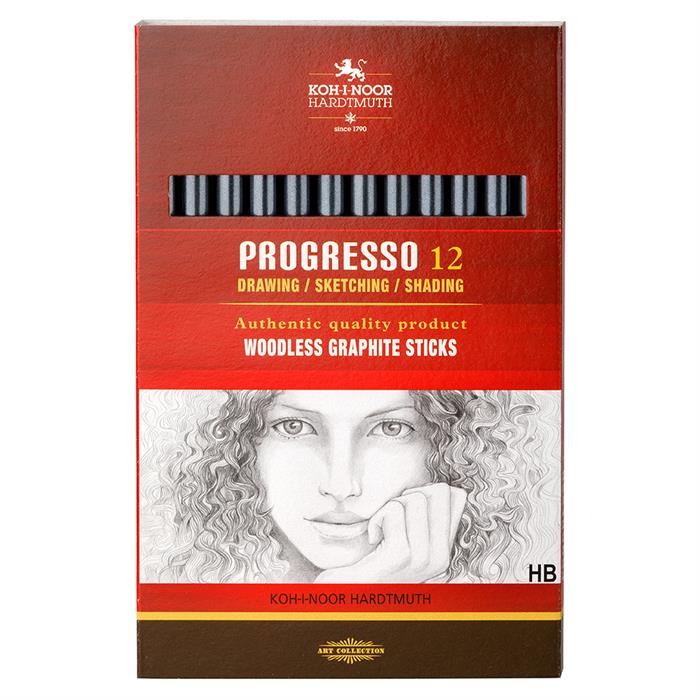 Koh I Noor PROGRESSO woodless graphite pencil 8911 HB - pack of 12 pencils