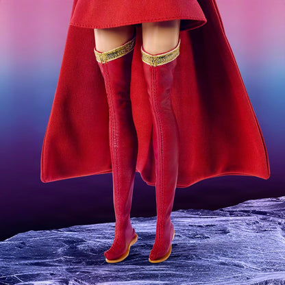 Barbie Signature DC Supergirl Fashion Doll, Blonde with Super Hero Costume & Cape, Collector Doll in Displayable Packaging & Doll Stand, JJY04