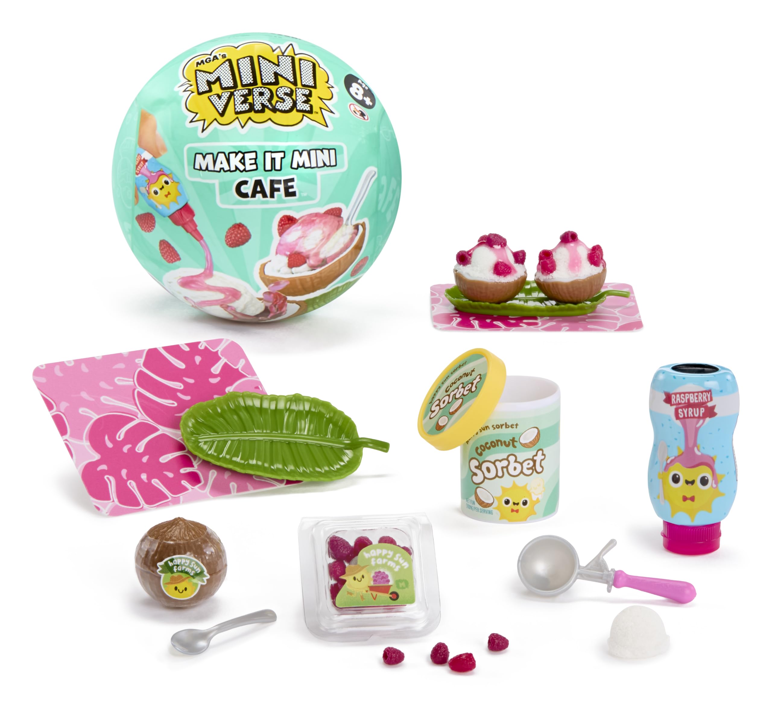 MGA’s Miniverse Make It Mini Cafe Series 6 -Seizoensgebonden DIY-Mini-Verzamelitems met Replica-Ingrediënten voor Knutsel- en Speelplezier, Niet Eetbaar, Vanaf 8 jaar