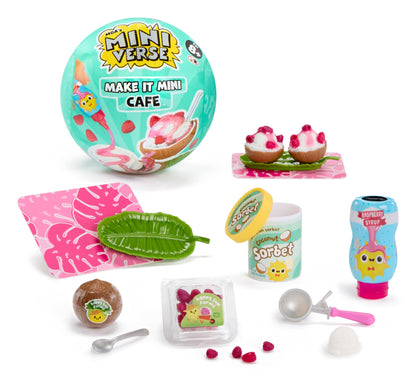 MGA’s Miniverse Make It Mini Cafe Series 6 -Seizoensgebonden DIY-Mini-Verzamelitems met Replica-Ingrediënten voor Knutsel- en Speelplezier, Niet Eetbaar, Vanaf 8 jaar