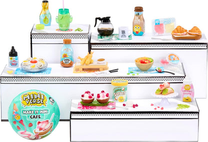 MGA’s Miniverse Make It Mini Cafe Series 6 -Seizoensgebonden DIY-Mini-Verzamelitems met Replica-Ingrediënten voor Knutsel- en Speelplezier, Niet Eetbaar, Vanaf 8 jaar