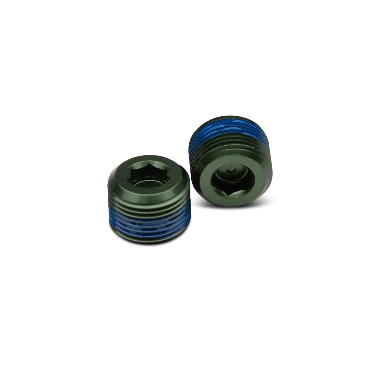 Accessories Pedal Hex End Cap Kit Green