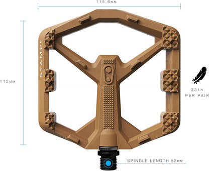 Crankbrothers Stamp Flat MTB-Pedale, Größenangepasst, leicht, vielseitig, langlebig