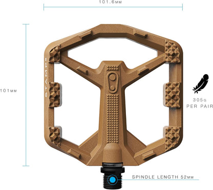 Crankbrothers Stamp Flat MTB-Pedale, Größenangepasst, leicht, vielseitig, langlebig