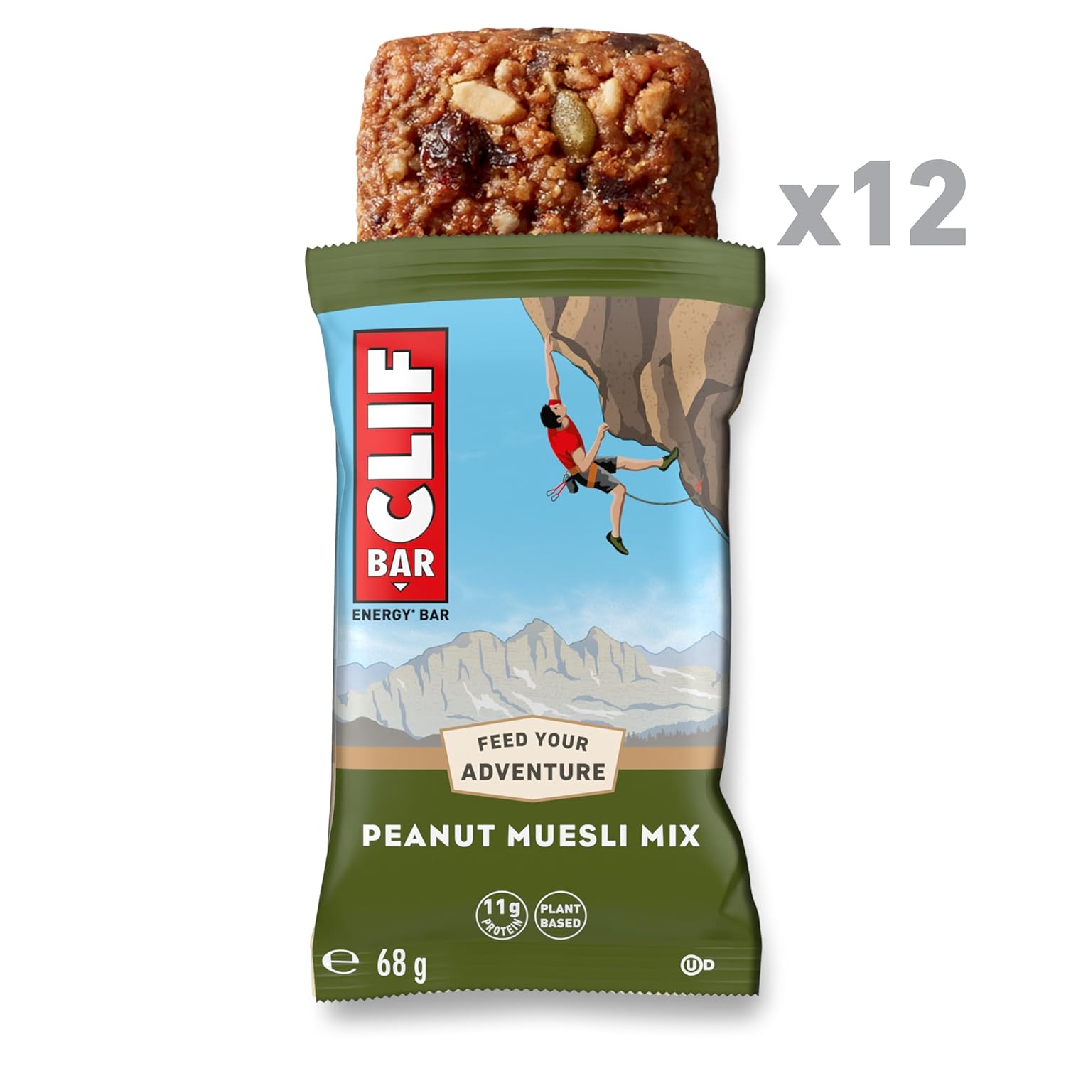 Clif Bar Peanut Muesli Mix 12Pc