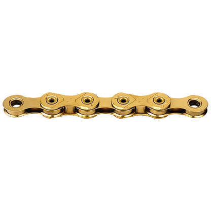 KMC Catena per bicicletta, 12 velocità, cerata, 126 maglie, compatibile con Shimano, con link Missinglink, X12L oro