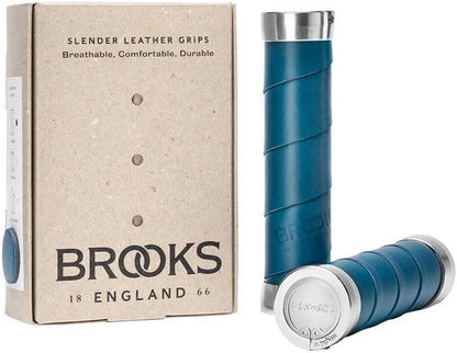 Brooks Grips Slender Leather 130/130, Teal Limited Version Teal, BLG4LL0A17254