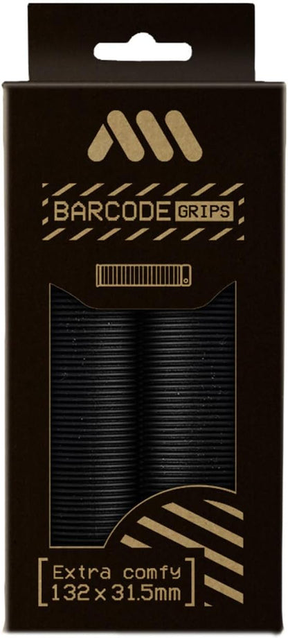 MTB Griffe AMS Barcode – Lenkergriffe mit Lock-On System – klassischer Komfort ohne Handschuhe – ideal für Trail, Dirt Jump und Freeride
