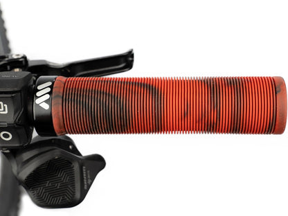 MTB Griffe AMS Barcode – Lenkergriffe mit Lock-On System – klassischer Komfort ohne Handschuhe – ideal für Trail, Dirt Jump und Freeride