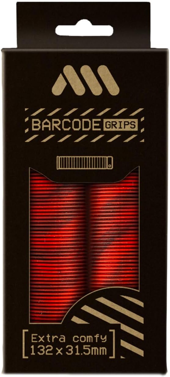 MTB Griffe AMS Barcode – Lenkergriffe mit Lock-On System – klassischer Komfort ohne Handschuhe – ideal für Trail, Dirt Jump und Freeride