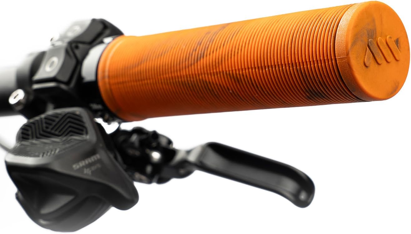MTB Griffe AMS Barcode – Lenkergriffe mit Lock-On System – klassischer Komfort ohne Handschuhe – ideal für Trail, Dirt Jump und Freeride