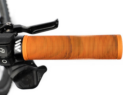 MTB Griffe AMS Barcode – Lenkergriffe mit Lock-On System – klassischer Komfort ohne Handschuhe – ideal für Trail, Dirt Jump und Freeride