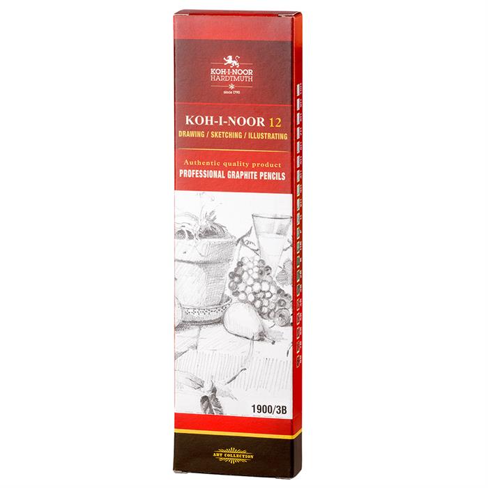 Koh I Noor TOISON D'OR Professional graphite pencils 1900 3B - pack of 12 pencils