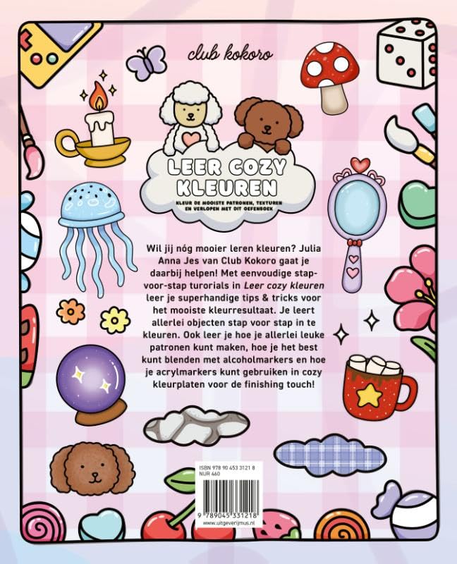 Leer Cozy kleuren: Kleur de mooiste patronen, texturen en verlopen met dit oefenboek