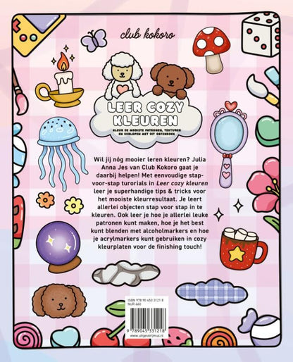 Leer Cozy kleuren: Kleur de mooiste patronen, texturen en verlopen met dit oefenboek
