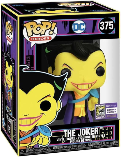 Funko Pop Asia SDCC Stickered The Joker Black Light Esclusiva