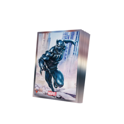Gamegenic | Magic: The Gathering | Marvel Super Heroes Premium Art Sleeves - Black Panther | Trading Card Game Accessory | Ages 13+